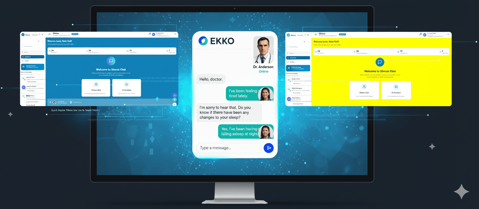 EꓘKO chat interface with doctor and patient