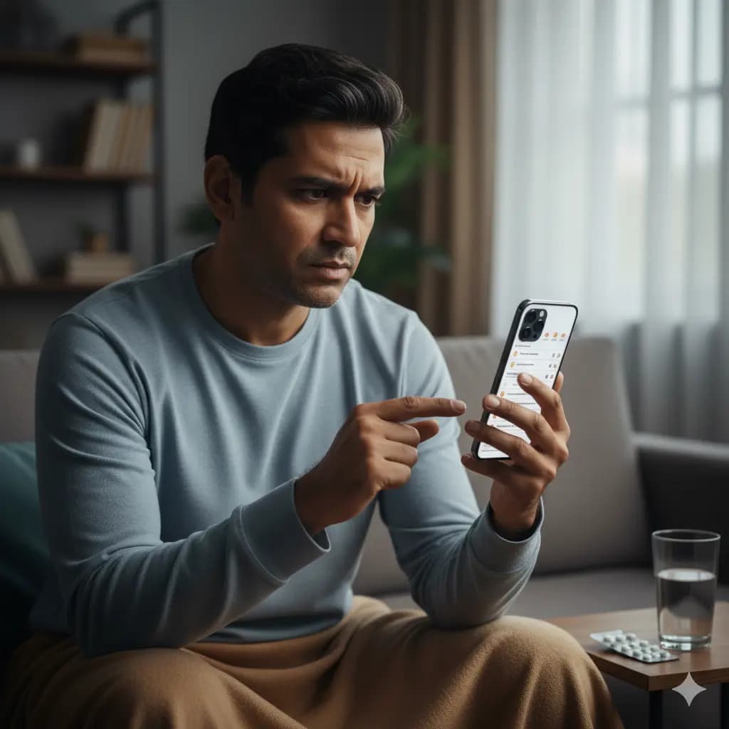 Patient at home unsure about instructions